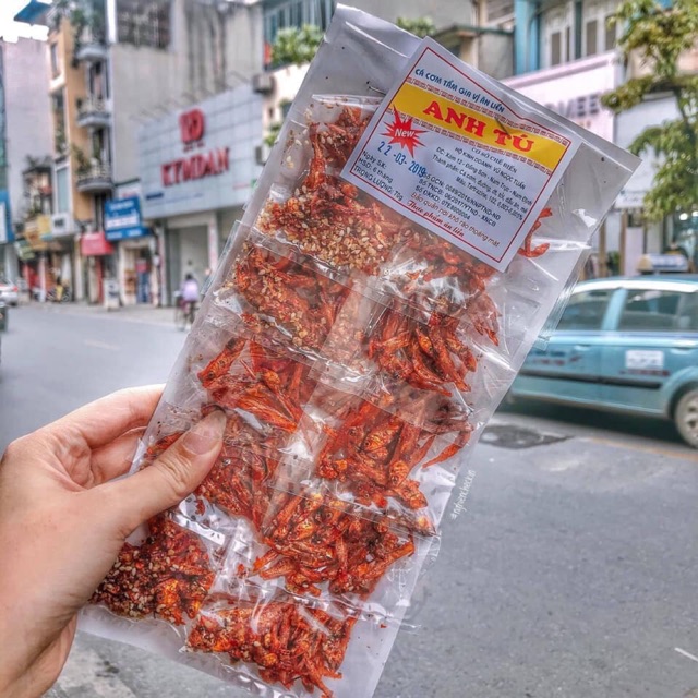 1 dây 10 gói Cá tép vỉ ( cá chi chi)