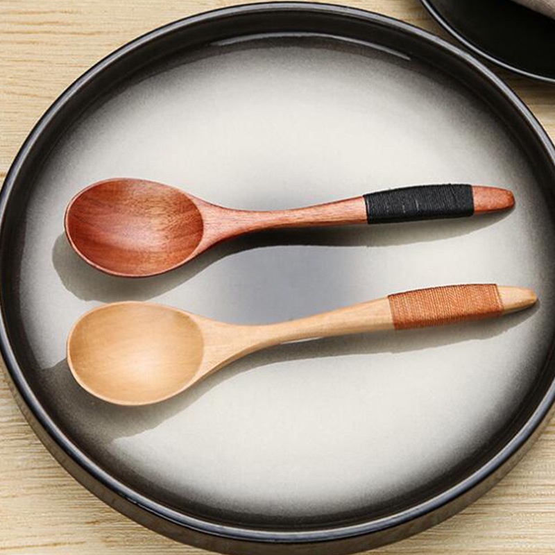 Thìa gỗ thìa ăn cơm thìa súp bộ đồ ăn bằng gỗ