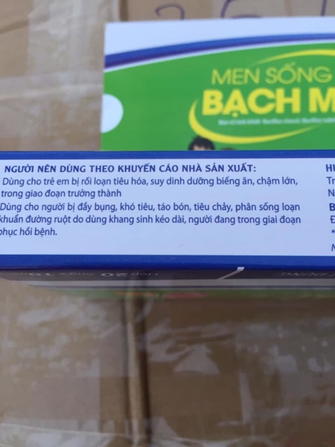 Men sống Bạch Mai gold hộp 20 ống