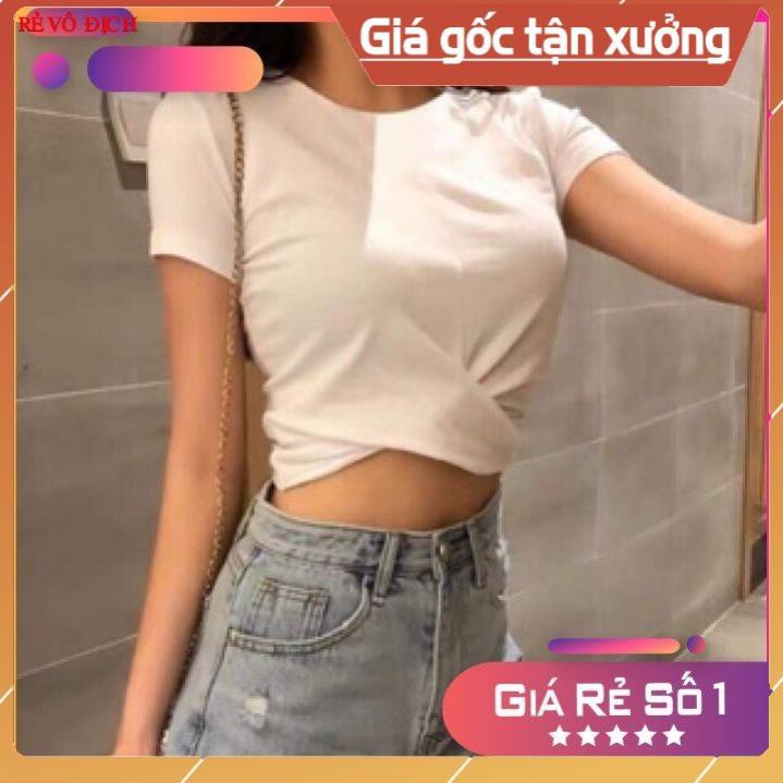 Áo Croptop Xoắn Bụng Cá Tính D&N ( Áo Thun Croptop Dễ Thương) cho bạn thêm xinh đẹp và tự tin dạo phố