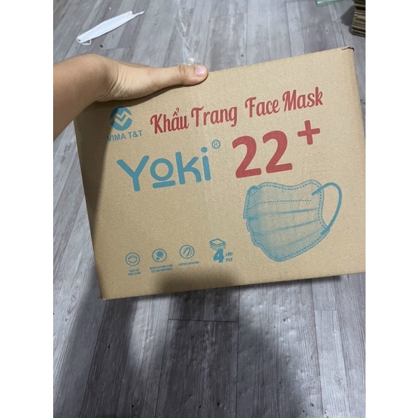khẩu trang Cua yoki 22+ hộp 50 cái .