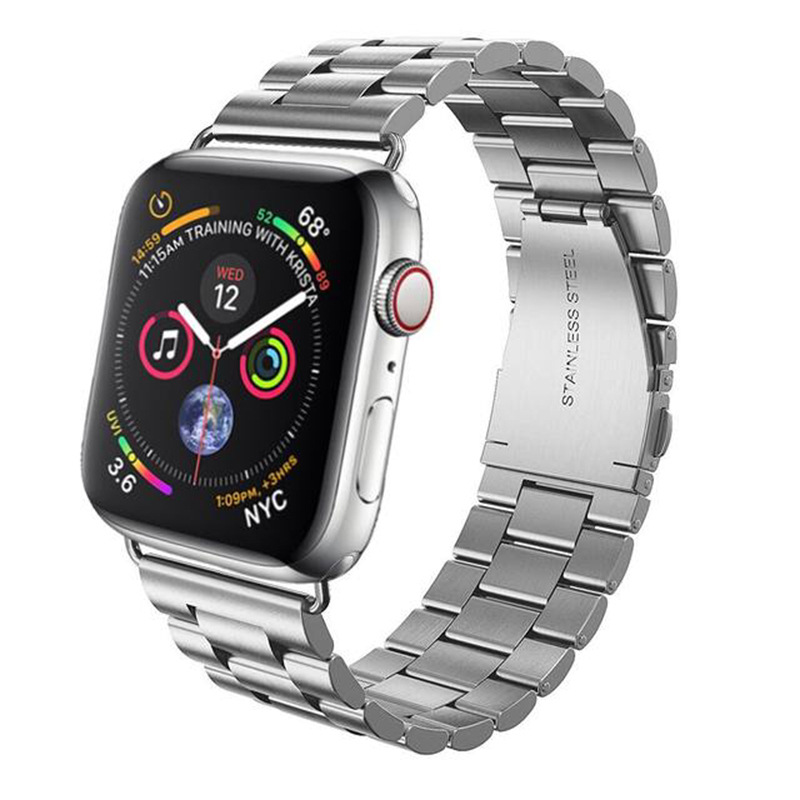 Dây Đeo Inox Sang Trọng Cho Đồng Hồ Thông Minh apple watch Series 5 4 3 SE 6 40mm 44mm