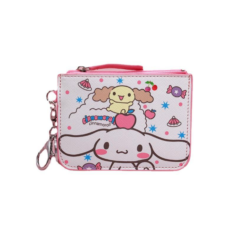 Túi đựng tiền Zipper Cute Cinnamoroll Coin Purse Cartoon Baby Cinnamoroll Giữ thẻ ID Hộp tiền nhỏ Sanrio Ví học sinh Quà tặng Văn phòng phẩm
