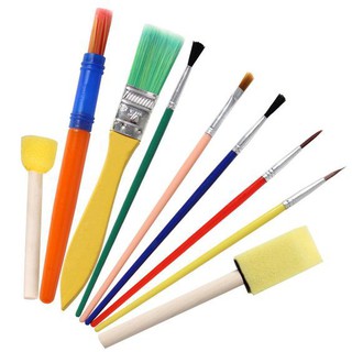Bộ cọ vẽ, chổi sơn, cọ đóng dấu full bộ 9 sản phẩm
