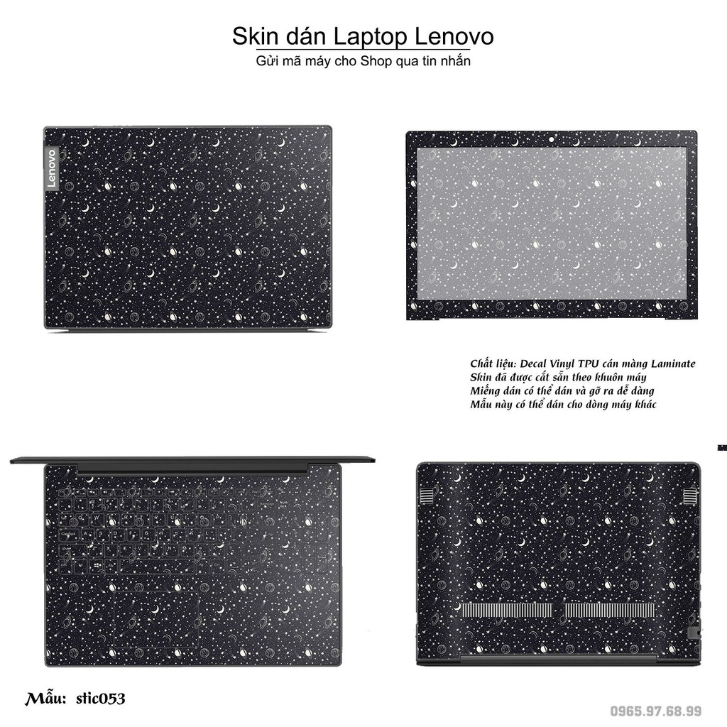 Skin dán Laptop Lenovo in hình Hoa văn sticker nhiều mẫu 9 (inbox mã máy cho Shop)