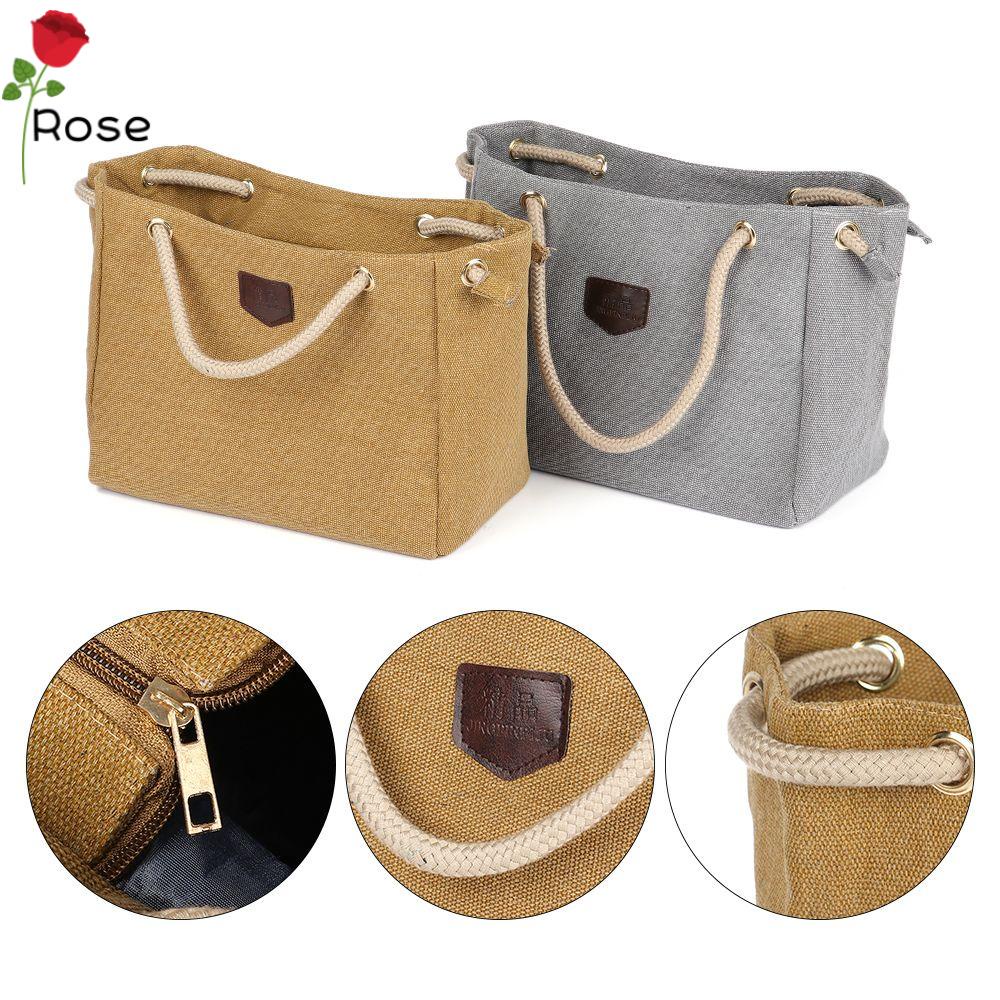 Túi Vải Canvas Đeo Chéo Có Thể Tái Sử Dụng Nhiều Màu Sắc