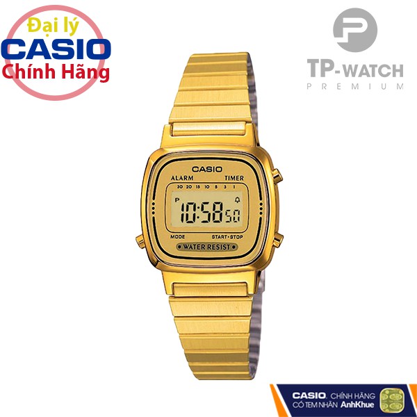 Đồng Hồ Nữ Casio Standard LA670WGA-9SDF Chính Hãng | Casio Standard LA670WGA-9S Dây Thép