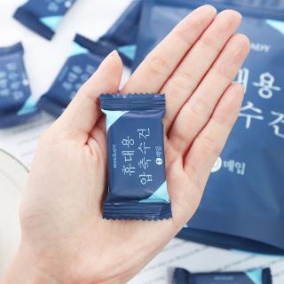 ✨Set 50 Khăn Mặt Cotton Dạng Nén Hình Vuông Sử Dụng Một Lần