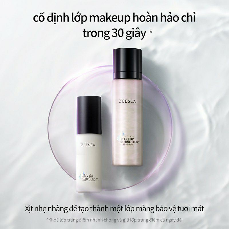 Chai Xịt cố định makeup Zeesea giúp lớp nền lâu trôi