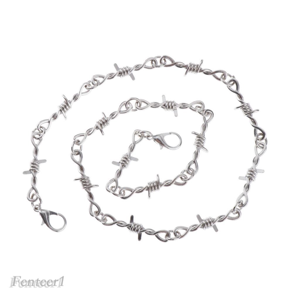 Dây xích hợp kim trang trí gai nhỏ thời trang cho nữ