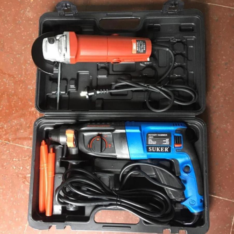 Combo máy khoan bê tông suker malaysia 900w tặng kèm máy mài góc