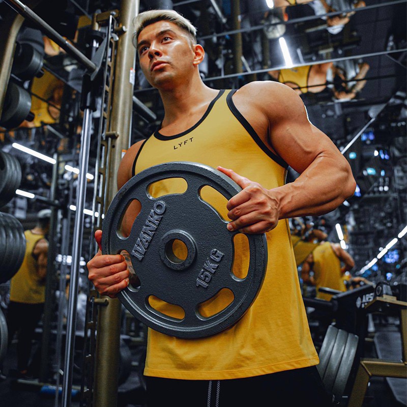 Áo Tank Top Thể Thao Chất Liệu Cotton Kẻ Sọc Size M-3XL Thời Trang Cho Nam