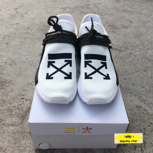 Giày thể thao sneaker NMD HUMAN RACE off white