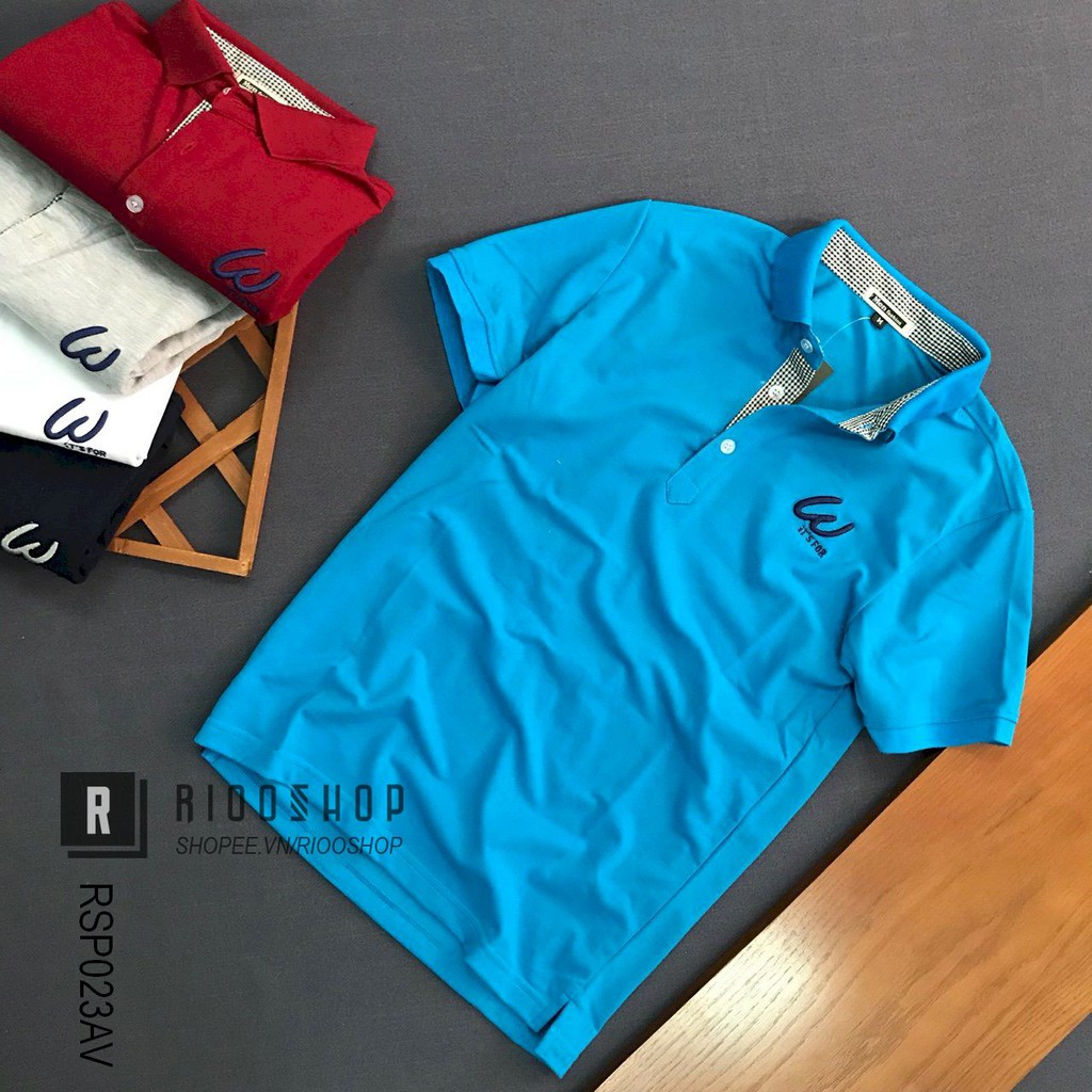 Áo thun polo cá sấu ngắn tay W cực đẹp RSP023 có size lớn big size xxl Riooshop | BigBuy360 - bigbuy360.vn