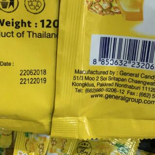 Kẹo thơm muối Thái Lan