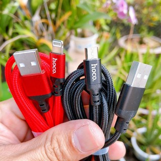 Cáp sạc Hoco dài 2m micro USN / Type-C/ Lightning