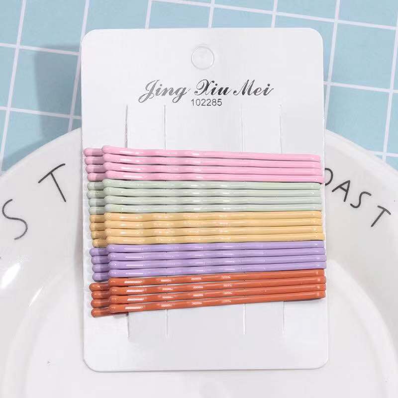 Hairpin Set Cute All-match Hairpin Side Clip Korean Style Net Red Bangs Clip Color Word Clip Hair Accessories Girl Hairpin Clip