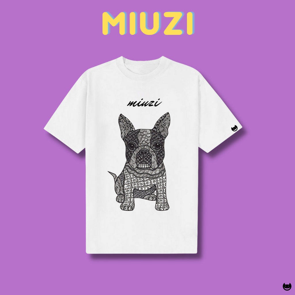 Áo Phông Miuzi hình cún đặc biệt cute,Áo thun Miuzi B002