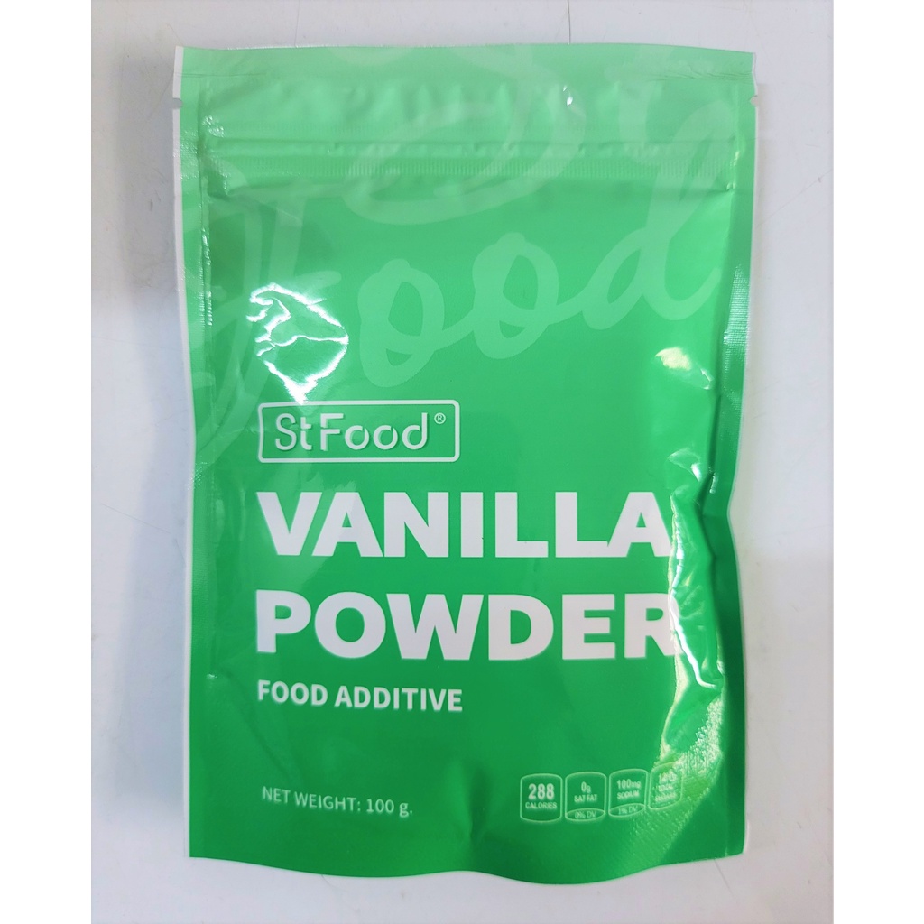 [Túi 100g] BỘT TẠO HƯƠNG VANI (Phụ gia thực phẩm) [Thailand] STFOOD Vanilla Powder Food Additive