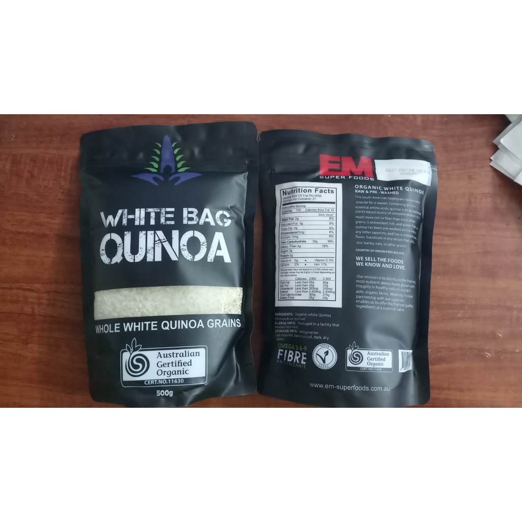 HẠT QUINOA  ÚC WHITE BAG 500gr