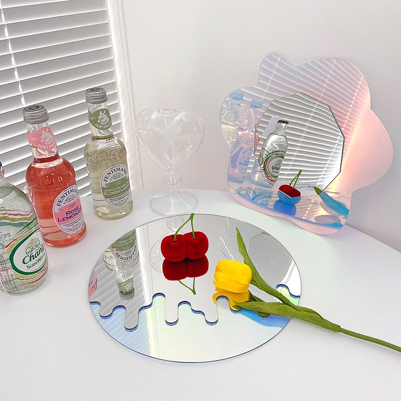Gương Trang Trí Để Bàn Bằng Acrylic Nhiều Màu Sắc Độc Đáo