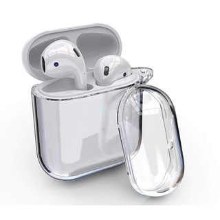 Vỏ bảo vệ bằng silicon trong suốt cho hộp đựng tai nghe airpods