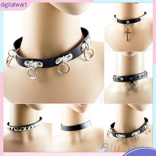 Choker da giả phối đinh tán kiểu dáng thời trang cá tính dành cho nữ