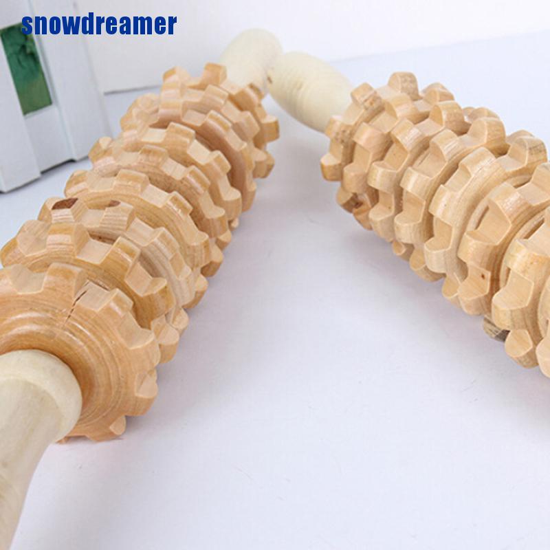 Cây lăn mát xa cơ thể bằng gỗ tiện dụng