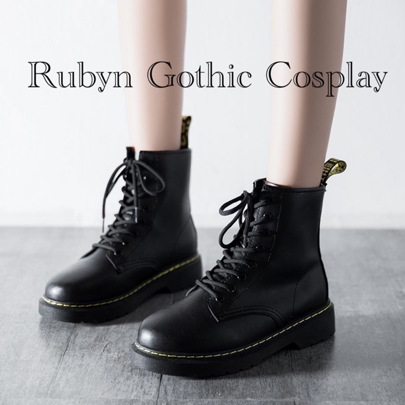 [CÓ SẴN] 🍁 Giày Boots Chiến Binh Dr cổ lửng 2 màu trắng, đen | BigBuy360 - bigbuy360.vn