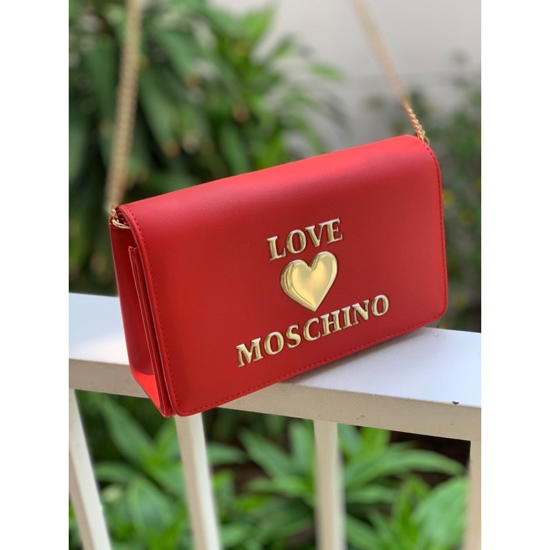 Túi xách Love Moschino auth sale ( đỏ , đen)