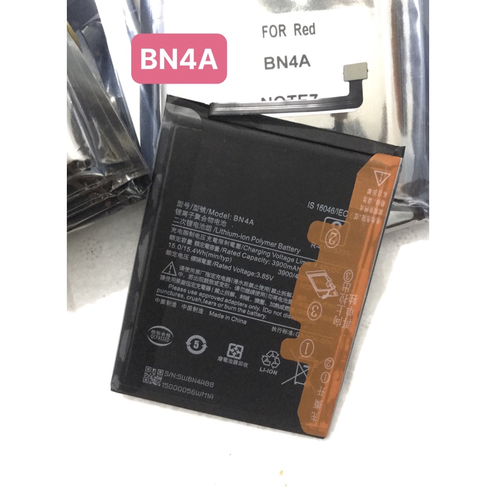 Pin Xiaomi Redmi Note 7 / Note 7 pro / BN4A / pin loại sịn dung lượng 3900/4000 mAh