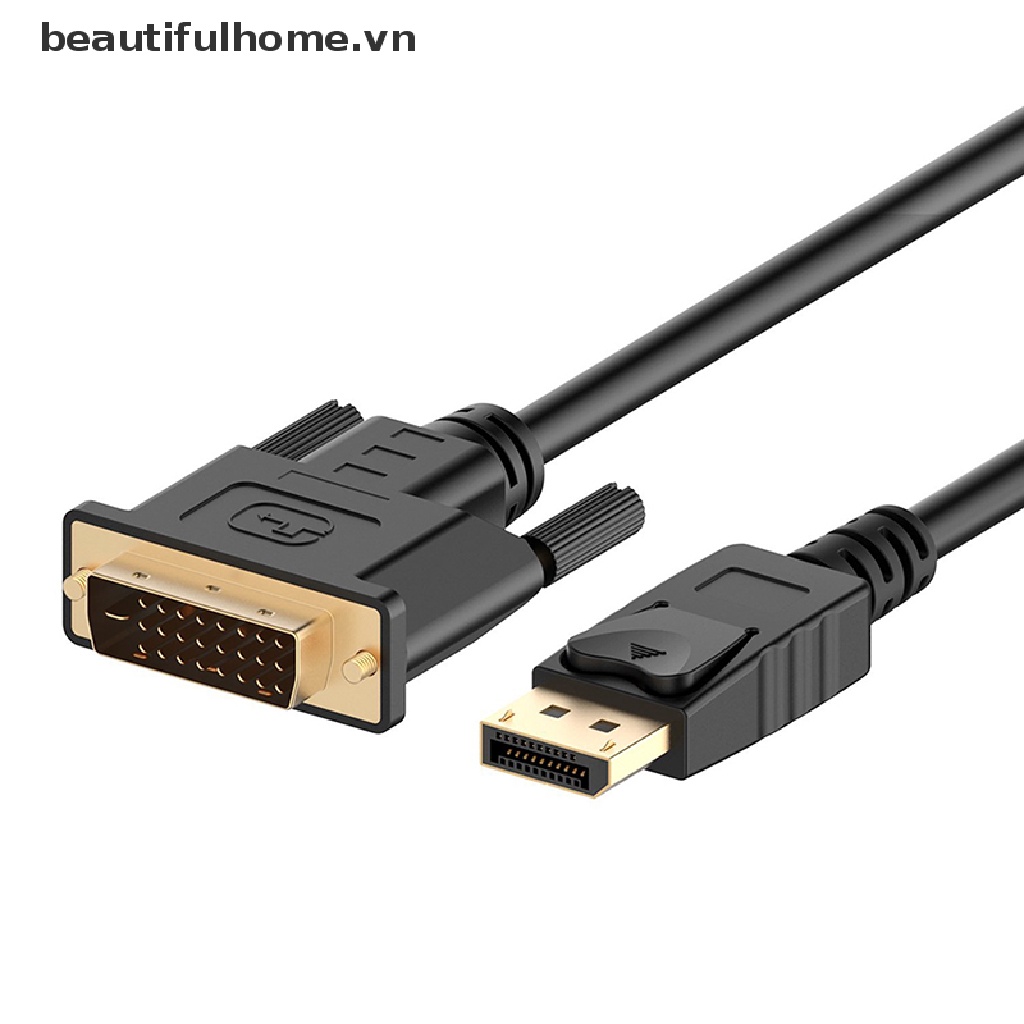 Dây Cáp Mạ Vàng Dài 6 Feet Dp Sang Dvi-D Hd 1080p