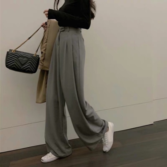 [ Sẵn đen đủ size ] QUẦN ỐNG RỘNG CÓ SIZE BIGSIZE ULZZANG QC / QUẦN ỐNG SUÔNG CULOTTES KÍCH THƯỚC LỚN BÉO