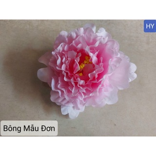 Đầu bông mẫu đơn - hoa lụa trang trí