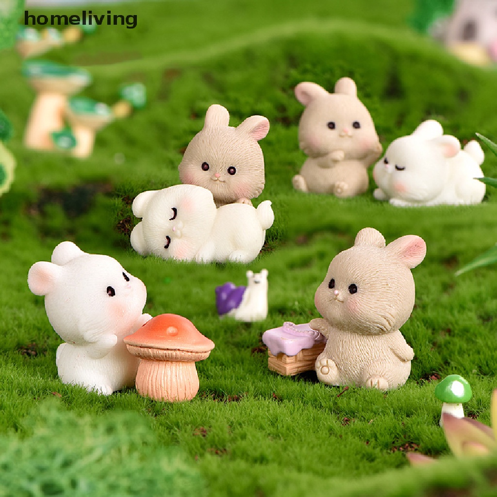 Mô Hình Chú Thỏ Đáng Yêu Trang Trí Tiểu Cảnh