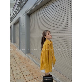 MIE MIN Sơ Mi Oversize Linen Tưng (Hình ảnh tự chụp của shop)