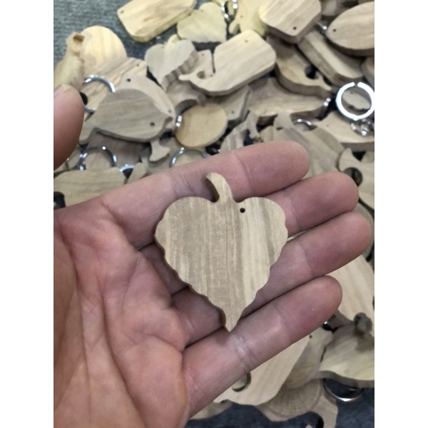 Miếng gỗ tự nhiên để làm móc Khoá