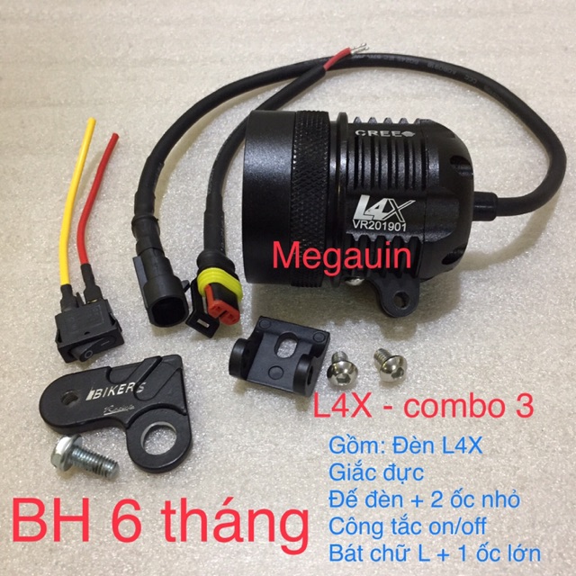 Đèn trợ sáng L4X CREE XML T6 (HÀNG TỐT 6 THÁNG BẢO HÀNH)