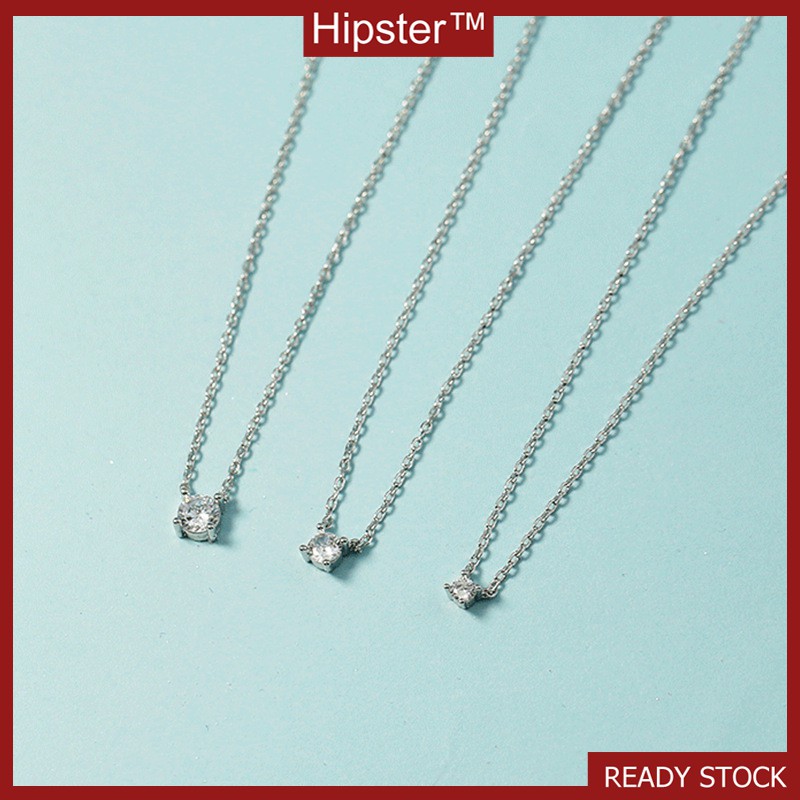 Dây Chuyền Đính Đá Zircon Kiểu Dáng Thanh Lịch Cho Nữ