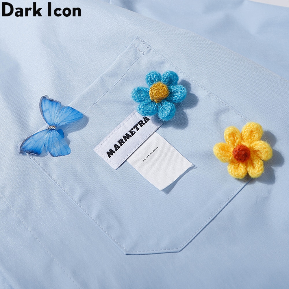 Áo sơ mi nam dài tay họa tiết hoa thiết kế thời trang