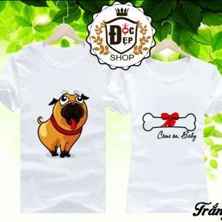 Sét Áo đôi cún mập yêu xương