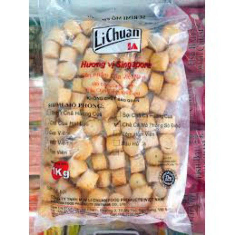 Sò điệp Lichuan Singapore túi 1kg gồm 90 viên