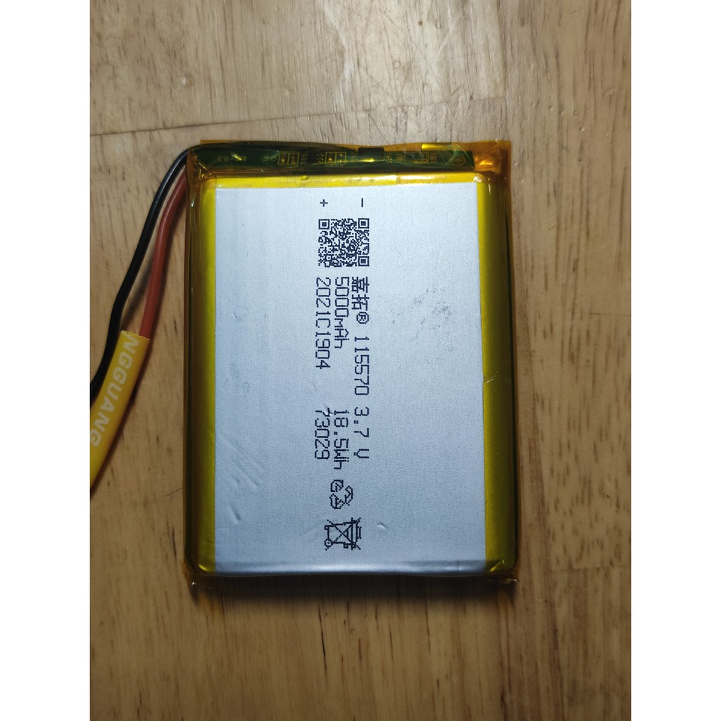 Pin Lithium - Ion 3.7V 115570 5000mah