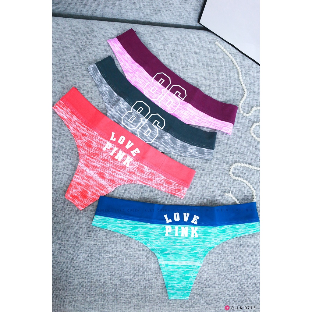 Quần lọt khe thể thao Love Pink SIÊU SEXY, chất liệu cao cấp kháng khuẩn, ôm sát và tôn vòng 3