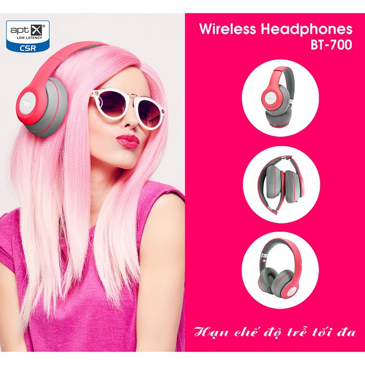 { HIỆN ĐẠI } Tai Nghe Bluetooth Không Dây SOUNDMAX BT-700  HIBUDDY