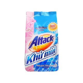  Bột giặt Attack khử mùi hương hoa Anh đào túi 720g 