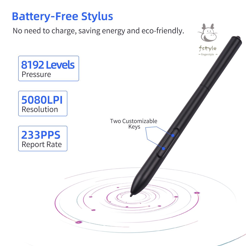 Bút cảm ứng lực nhấn 8192 tương thích với VINSA VIN1060PLUS/T608