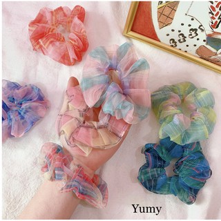 Cột Tóc Scrunchies Caro Lưới