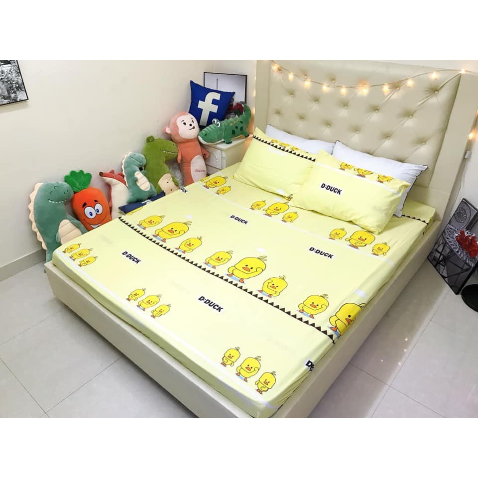 Bộ ga gối 1m8 cotton poly nhập khẩu loại 1(mẫu 10)