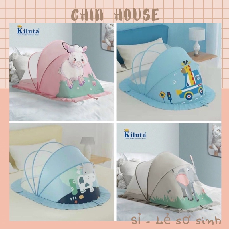 MÀN BUNG GẤP GỌN KILUTA CHỐNG MUỖI CHO BÉ NGỦ NGON GIẤC (sỉ inbox)